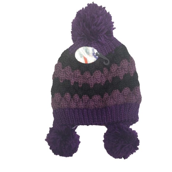 3 Hats For $15 Winter Clearance Knitted PomPom Ear Flap Warm Beanie Multicolor - Picture 16 of 16